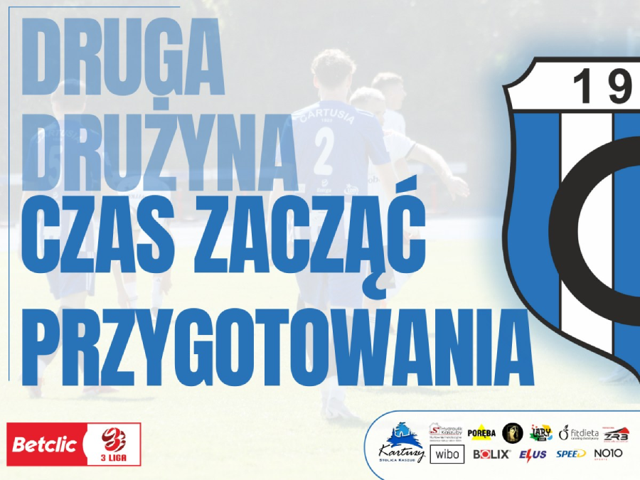 Druga drużyna w okresie przygotowawczym zagra gry kontrolne oraz wyjedzie na obóz